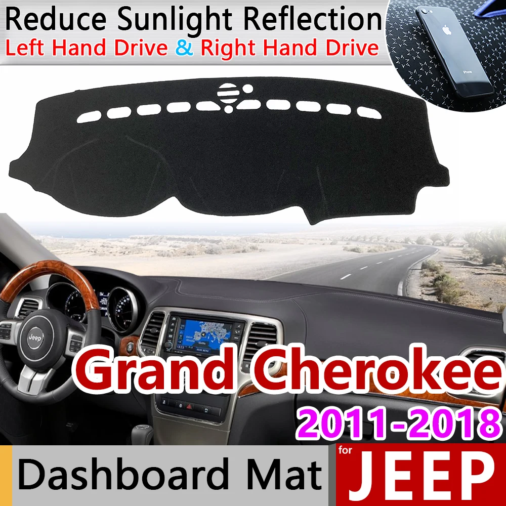 Za Jeep Grand Cherokee WK2 2011 2012 2013 2016 2017 2018 2019 Anti-Slip Mat nadzorna plošča Pokrov Dashmat Pribor Cape