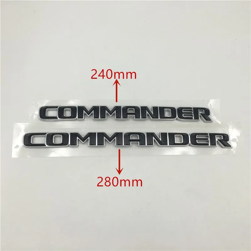 Za Jeep Grand Poveljnik Kompas Zadaj Prtljažnik Emblem Stranska Vrata Fender Logotip Značko, Znak, Simbol