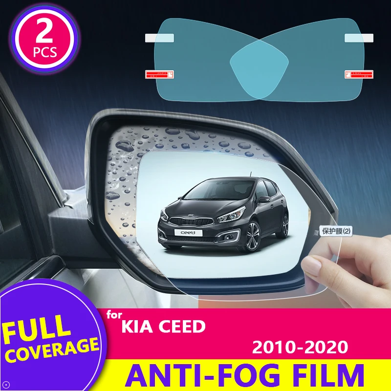 Za KIA CEED 2010-2020 (ED JD CD) Polno Kritje Rearview Mirror HD Film Anti-Fog Rainproof Auto Mirror Nalepke Avto Dodatki