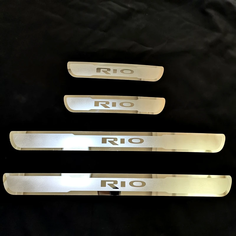 Za KIA RIO X-line XLine 2010-2019 2020 EU RIO3 RIO4 Vrata Polico Izvažajo Ploščo Trim Dobrodošli Kick Pedal Stražar Avto Styling Dodatki