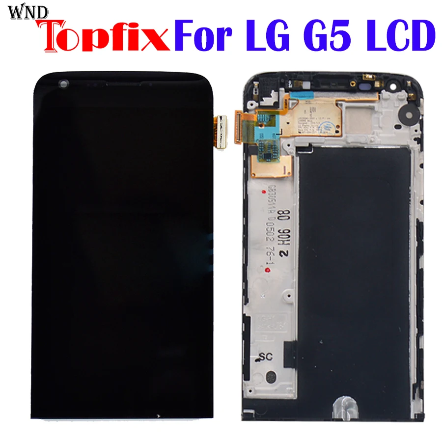 Za LG G5 LCD H850 H840 Zaslon na Dotik Replacment Za LG G5 Zaslon H860 Zaslon na Dotik H830 Digitzer Montaža z Okvirjem G5 LCD