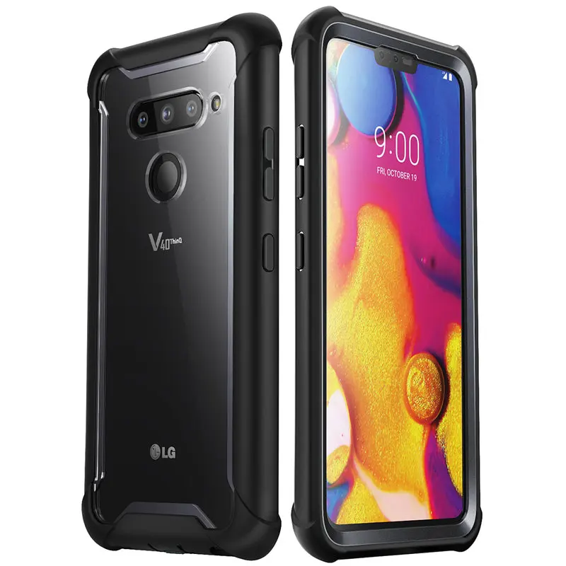 Za LG V40 Primeru i-Blason Ares Celotno Telo Krepak Jasno Odbijača Pokrov z Vgrajeno Screen Protector Za LG V40 ThinQ (2018 za Javnost)