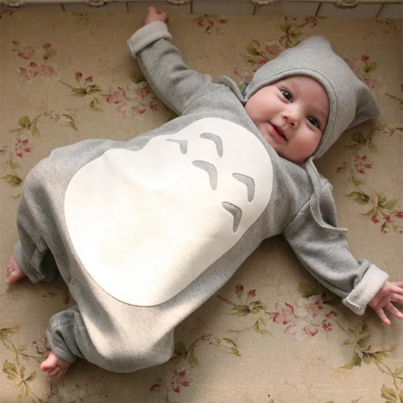 Za Malčke Baby Romper Nastavite Bombaž Mehko Jumpsuit+Skp Novo Rojen Obleke Elastična Otroška Risanka Kostum 2 Kosa Kompleti Oblačil Za Malčke