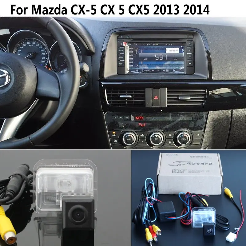Za Mazda CX-5 CX 5 CX5 2013 RCA in Originalno Zaslona Združljive S SAMODEJNIM Rear View Camera Nazaj Gor Obračanje Fotoaparat, HD CCD