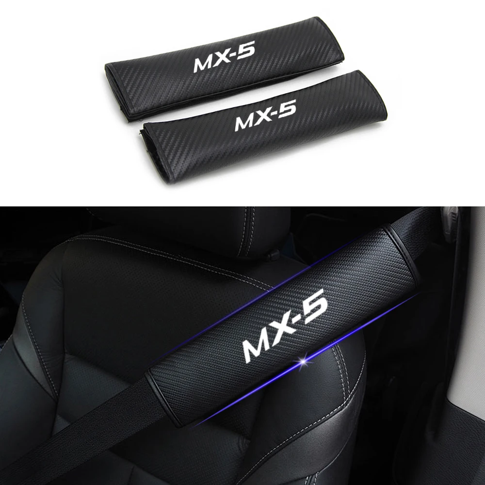 Za MAZDA MX-5 MX5 Avto varnostnega Pasu Udobje Blazinice za varnostni pas Trak Pokriva Blazine Odstranljive in Pralne Ramenski varnostni pas 2Pcs