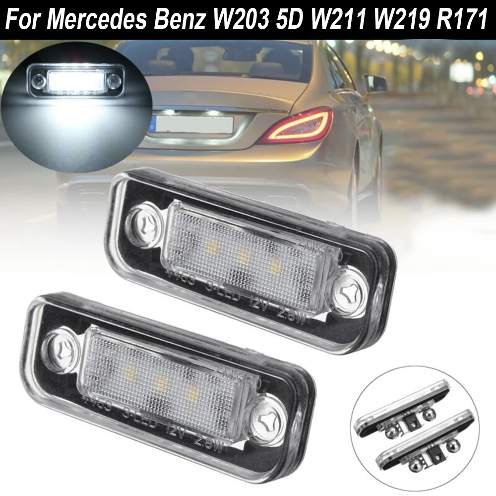 Za Mercedes Benz W203 5D W211 R171 W219 LED Tablice Svetloba Svetilke brez Napak