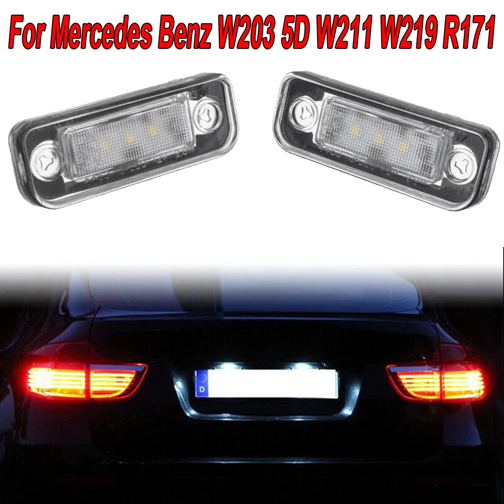 Za Mercedes Benz W203 5D W211 R171 W219 LED Tablice Svetloba Svetilke brez Napak