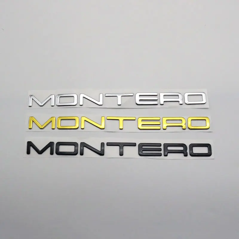 Za Mitsubishi Montero LS SR Emblem Nalepke, 3D Črke karoserije Zadnji Prtljažnik ABS Srebrna, Zlata, Črna tovarniška ploščica Auto Logotip Značko Decal