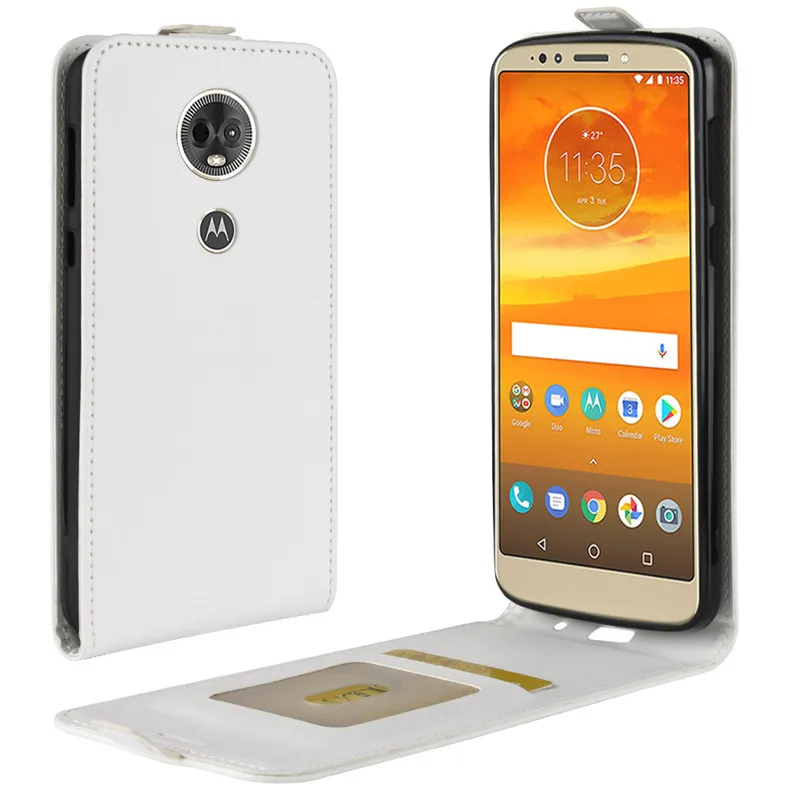 Za Motorola Moto E5 Igrajo E5 Plus Flip Primeru PU Usnja Kritje za Moto E5Plus XT1924 E5Play XT1921 Telefon Primeru Zajema Euro Različica