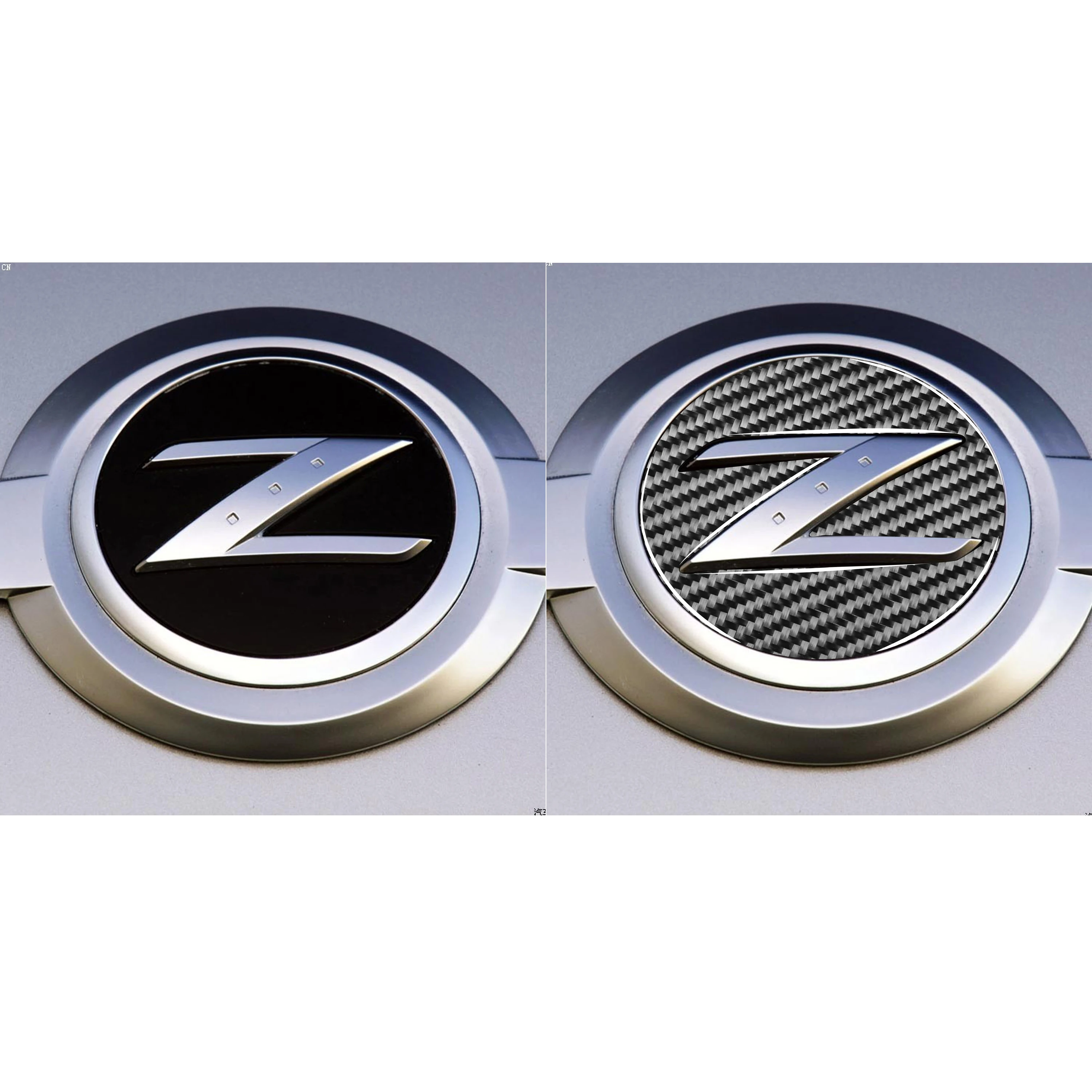 Za Nissan 350Z Z33 2003-2009 Avto Ogljikovih Vlaken Spredaj Z LOGO Kapuco Odbijača za Ustnice Emblem Značko Nalepke Spreminjati Zunanjost Dodatki