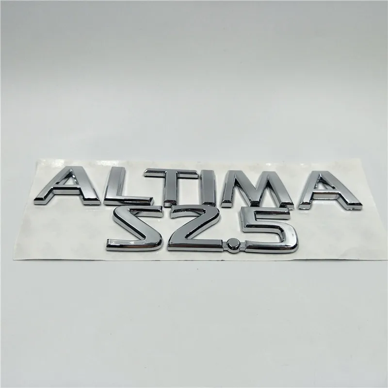Za Nissan Altima 2.5 S 2.5 S Zadaj Prtljažnik Chrome Emblem Rep Logotip Značko Znak Nalepke