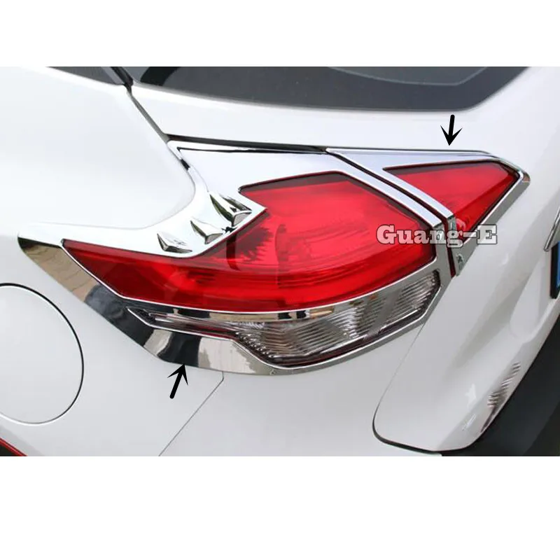 Za Nissan Brcne 2017 2018 2019 2020 Avto Styling Detektor ABS Chrome Kritje Trim Nazaj Rep Zadnje Luči Lučka Okvir Deli 4pcs