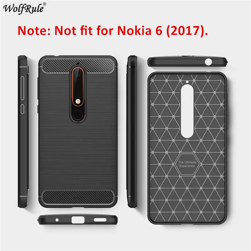 Za Nokia 6.1 Primeru Mehke Silikonske Krepak Krtačo Odbijača Primeru Telefon Za Nokia 6.1 2018 Kritje Za Nokia 6 2018 Opremljena Primerih 5.5