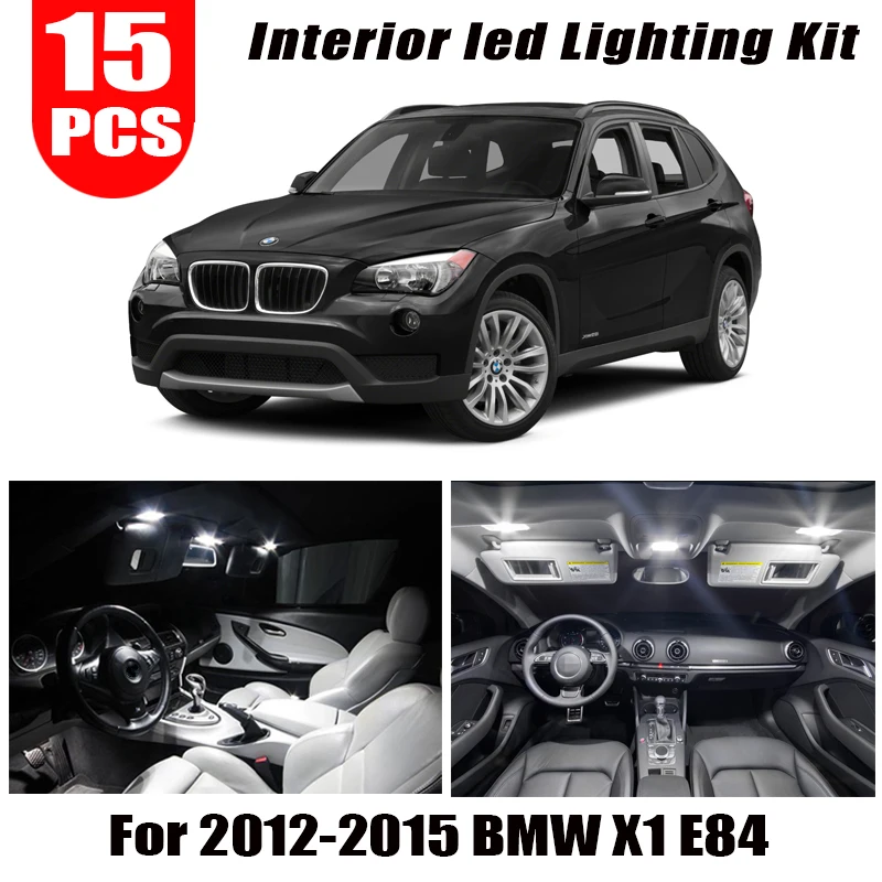 Za obdobje 2012-BMW X1 (E84 Bel avto dodatki Canbus Napak LED Notranjosti Branje Svetlobe Svetlobni Kit Zemljevid Dome Licence Lučka