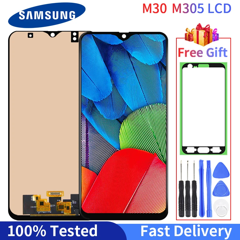 Za Samsung Galaxy M30 Zaslon na Dotik Za Samsung M30 Zaslon Računalnike Plošča Sklop Zamenjava 2019 M30 LCD SM-M305 M305F