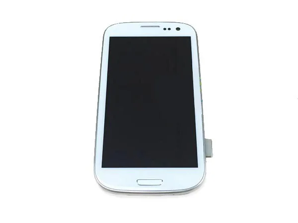 Za Samsung Galaxy S3 i9300 i535 Samsung I9300 LCD Zaslon+, Zaslon na Dotik, Računalnike Z Okvirjem Modro Bele Barve