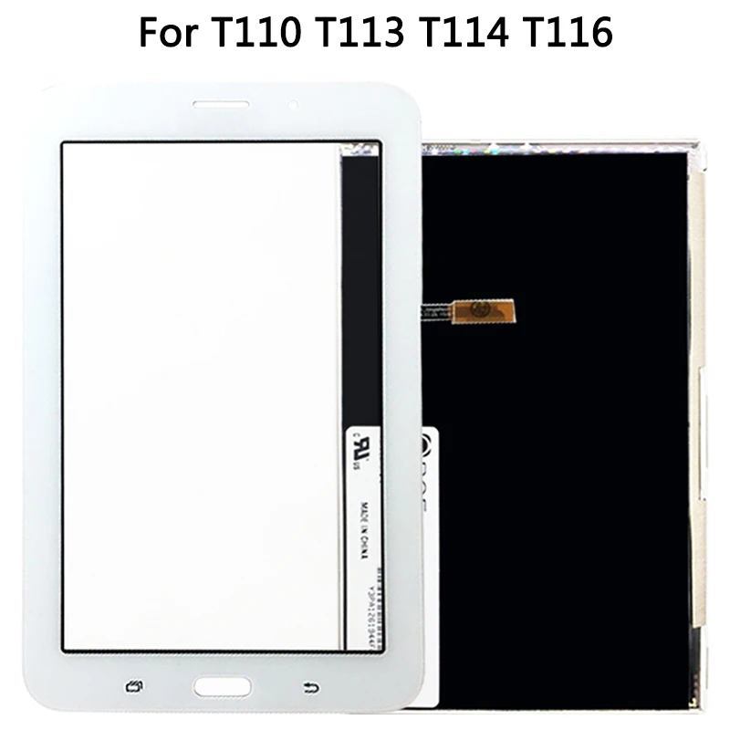 Za Samsung Galaxy Tab 3 T110 T111 T113 T116 T114 Zaslon LCD + Touch Senzor Stekla Računalnike Plošča