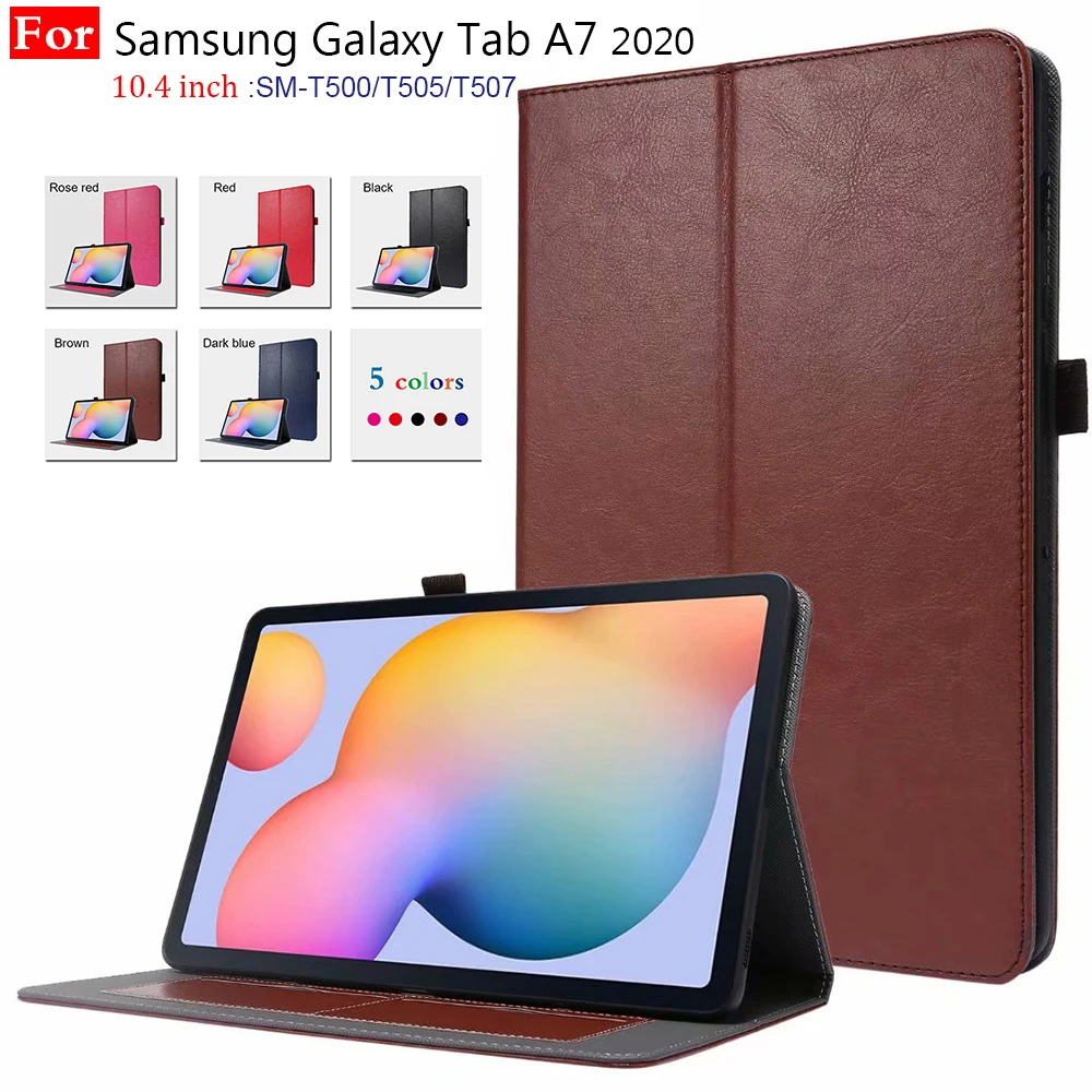 Za Samsung Galaxy Tab A7 Primeru SM-T500 SM-T505 T507 Smart Krat Stojalo za Tablične Pokrovček Za Galaxy Tab A7 10.4 palčni T500 T505 Pokrov