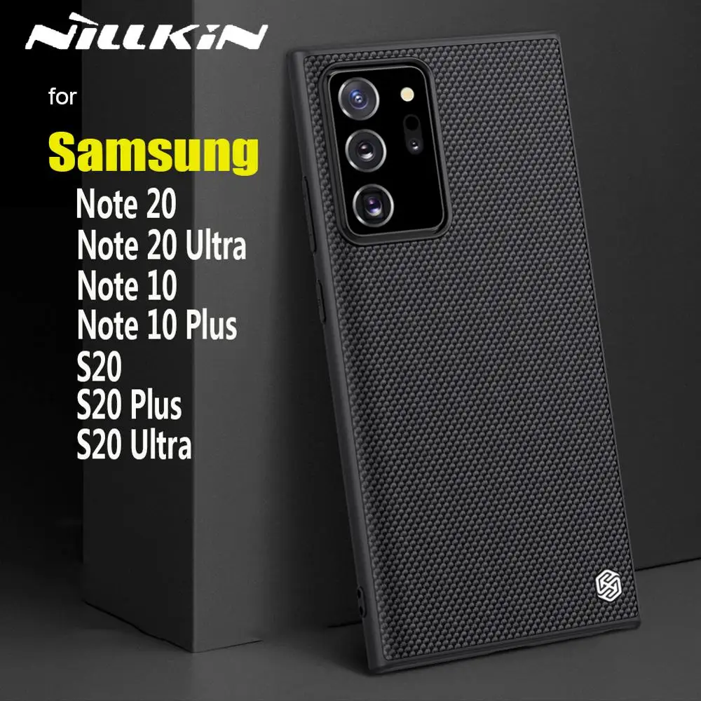 Za Samsung Note 20 Ultra Primeru Nillkin 3D Teksturo, Najlon PC Slim Hrbtni Pokrovček Mehak Rob Primeru za Galaxy S20 Ultra Opomba 10 Plus S10