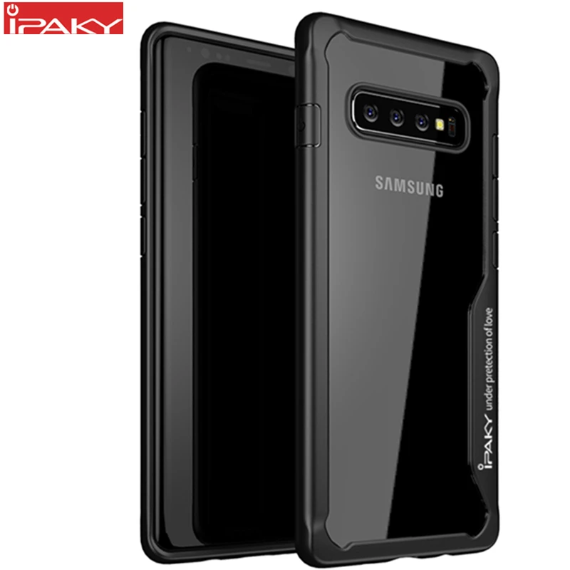 Za Samsung S10 Plus Primeru iPaky S10e Primeru Silikona, Akrila Hibridni Shockproof Prozorno Ohišje za Samsung Galaxy S10 Primeru