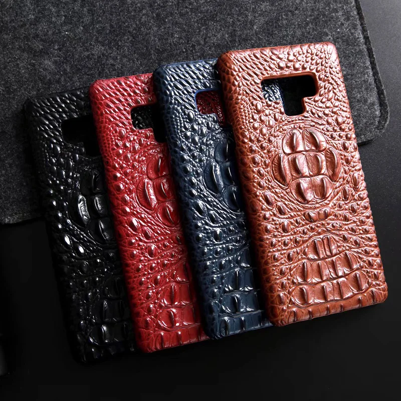 Za Samsung S10 S8 S9 Plus S10E Primeru Pravega Usnja Luksuzni 3D Krokodil Kože Nazaj Telefon Kritje velja Za Samsung Note 10 9 8 Plus