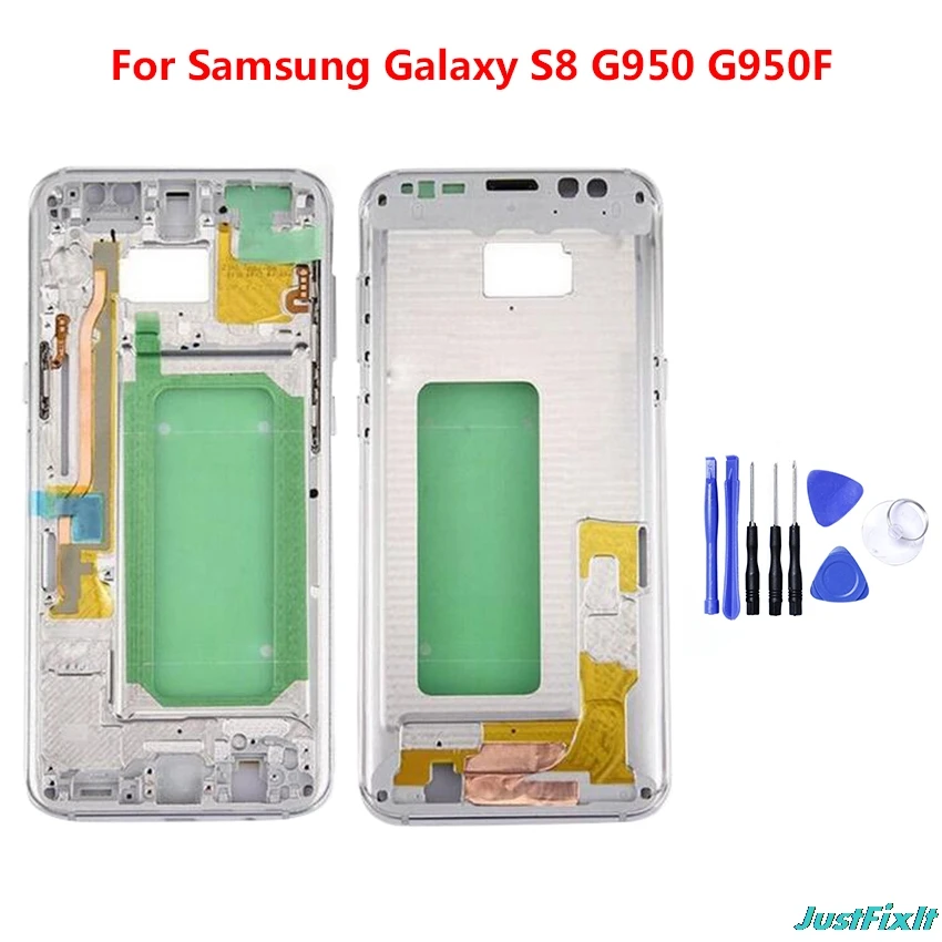 Za Samsung S8 S9P S9 S8Plus Stanovanj Sredini Okvirja Ploščo Plošča Zajema Popravil Za Samsung Galaxy S9 S9Plus S8 S8 Plus Kritje