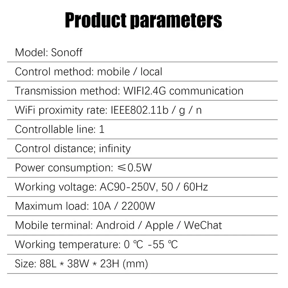 Za Sonoff basic WIFI Smart Avtomatizacijo Doma Rele Modul za Regulator Temperature In Vlažnosti Regulator