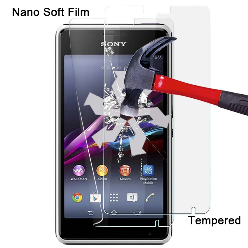 Za Sony Xperia E1 D2105 D200X Anti-razbila screen protector filmov s krpo Najboljše eksplozijam Nano mehko film
