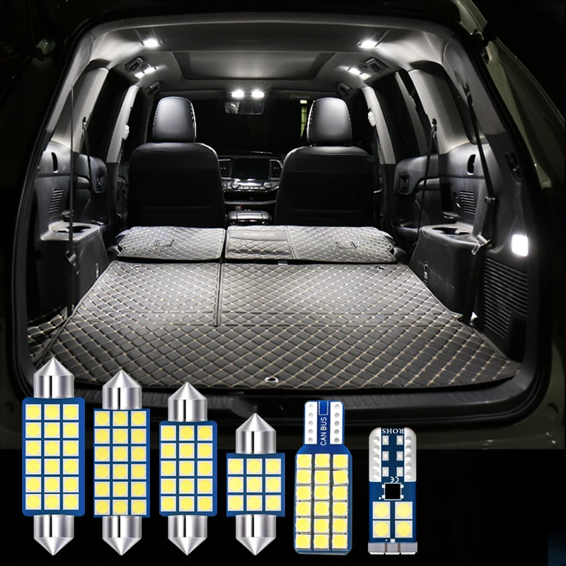 Za Suzuki SX4 S KRIŽA S-CROSS 2013 2016 2017 5pcs Kit 12v LED Žarnice za Avto Notranje zadeve Branje Lučka Trunk Svetlobe Dodatki