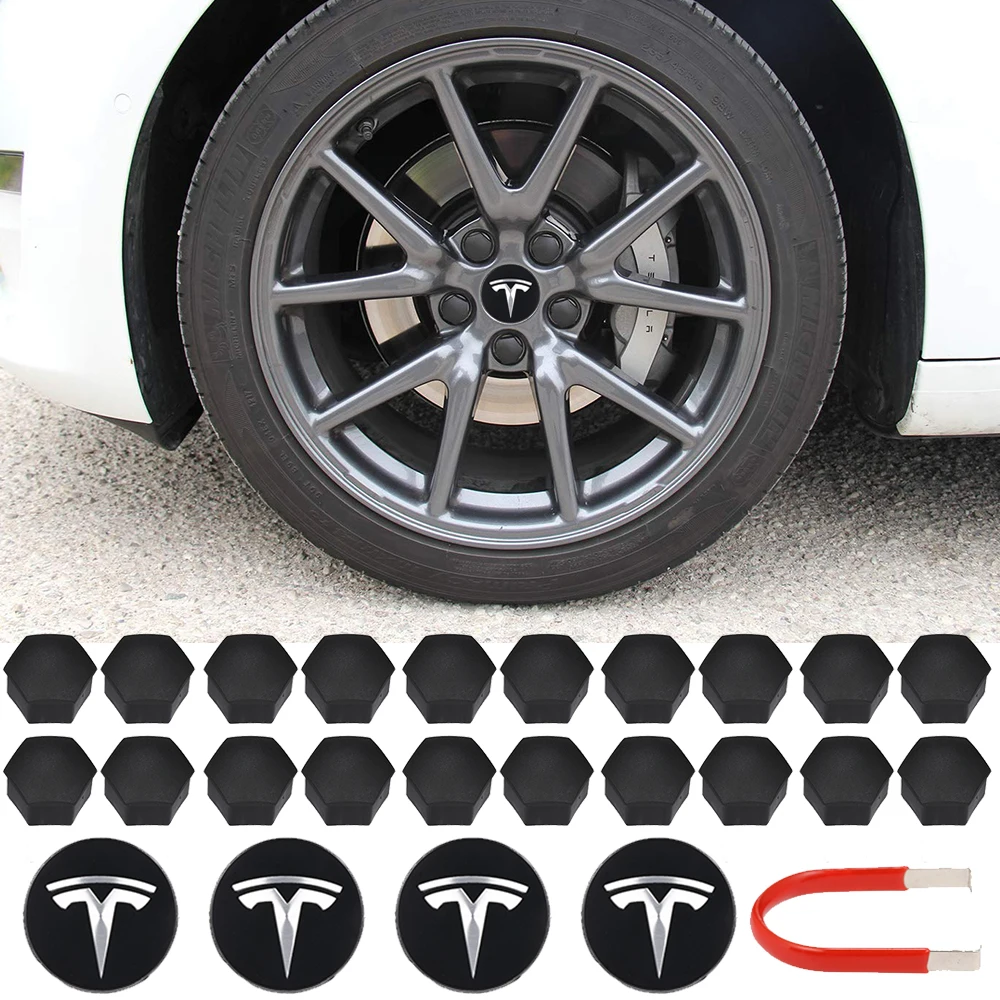 Za Tesla Model S 3 X Kolo Center Pokrovi Za Pesta Pokrov Na Navoj Komplet Dekorativnih Pnevmatike Skp Spremembe Dodatki Avto Emblem Značko