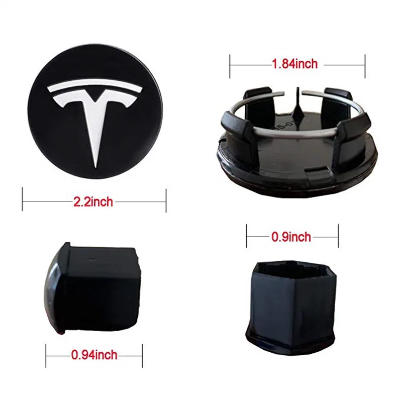 Za Tesla Model S 3 X Kolo Center Pokrovi Za Pesta Pokrov Na Navoj Komplet Dekorativnih Pnevmatike Skp Spremembe Dodatki Avto Emblem Značko