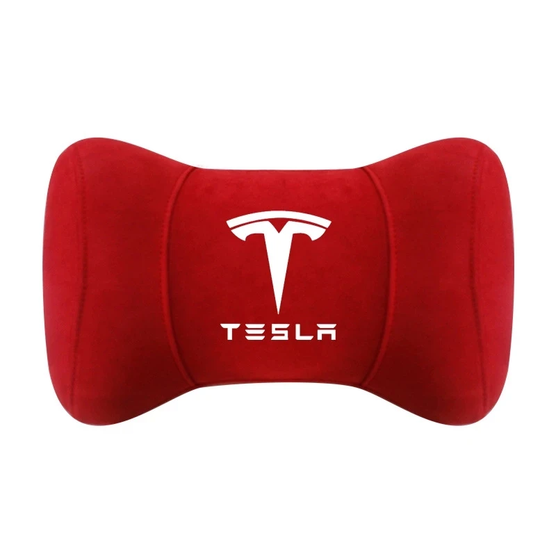 Za Tesla Model S Model X Model 3 Avtomobilski Sedež Vzglavnik Vratu Blazino Blazine Vratu Vzglavnik Mehko Antilop 1PC