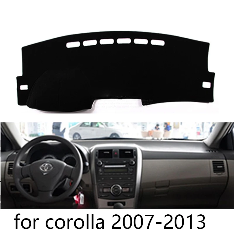 Za Toyota Corolla Axio 2007-2013 nadzorni plošči mat Zaščitna ploščica Odtenek Blazina Pad notranje nalepke avto styling dodatki