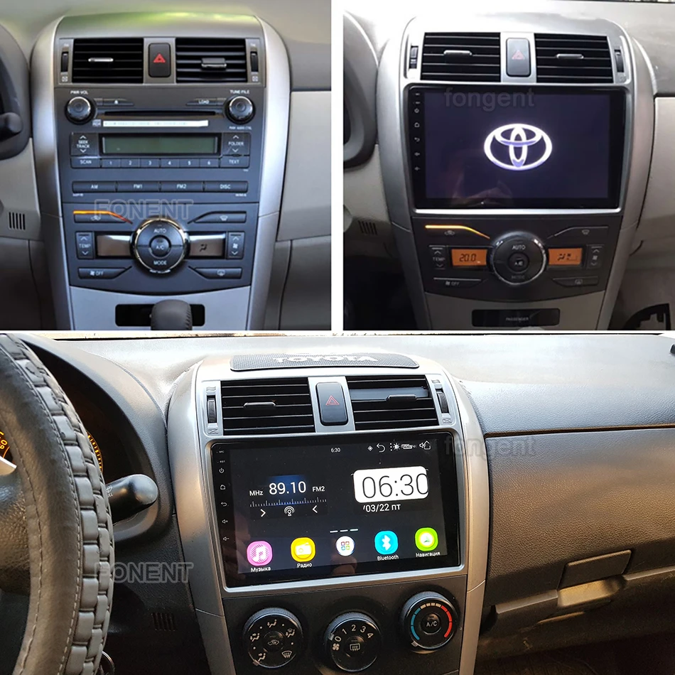 Za Toyota Corolla E140/150 2008 2009 2010 2011 2012 2013 Avto Android 9.0 Radio Multimedijski Predvajalnik, Stereo GPS Navigacija 2 din PC