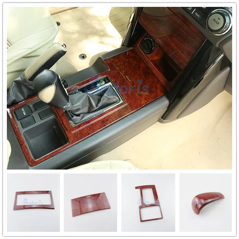 Za Toyota Land Cruiser 150 Prado FJ150 2700 2.7 L 2010-2017 Lesene Gear Box Ročaja Pokrova Strani Shift Trim Avto Styling Dodatki