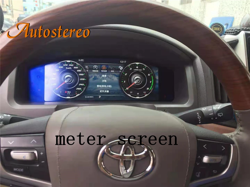 Za Toyota Land Cruiser 2008-2020 Android Digitalni Merilnik Zaslon za instrumentne Plošče in Zamenjava Zabava Avto Multimedijski predvajalnik