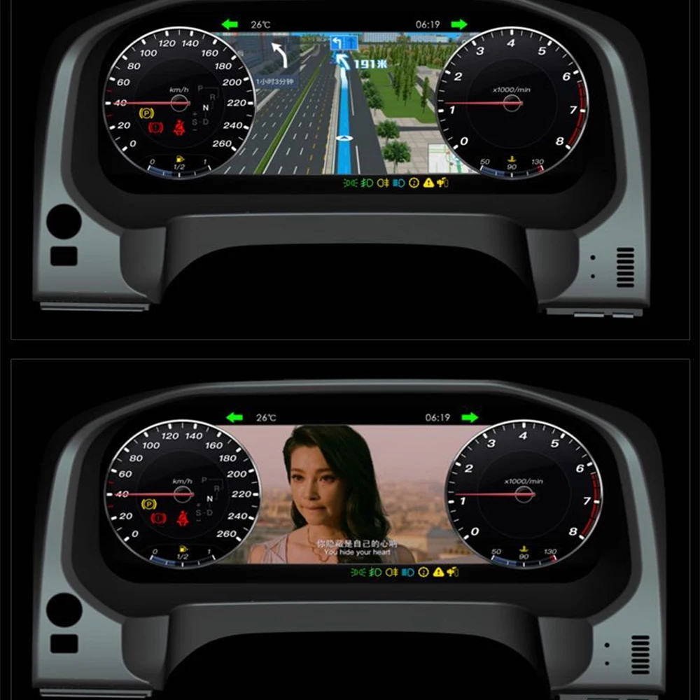 Za Toyota Land Cruiser Prado J150 2009~2020 Android LED Instrument Plošča nadzorno ploščo Sistema Zabave avto informacije