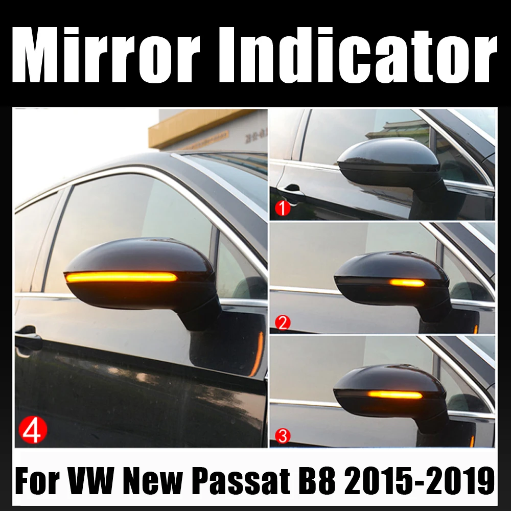 Za Volkswagen VW Passat B8-2020 Za Arteon LED Dinamični Vključite Opozorilne Luči Flasher Teče Voda Blinker Utripajoča Svetloba