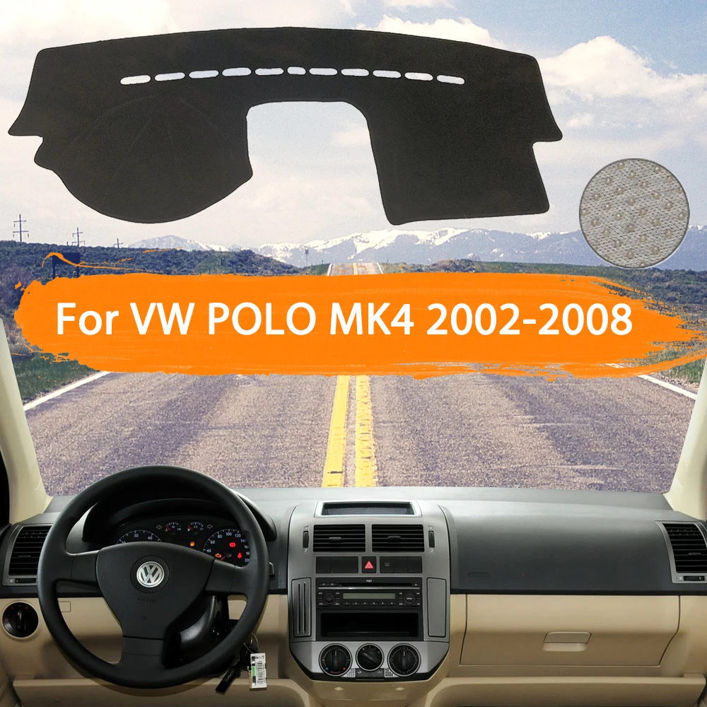Za Volkswagen VW POLO MK4 2002~2008 nadzorna plošča Pokrov Dashmat Izognili svetlobe Sonca Odtenek Preprogo Avto Dodatki 2003 2004 2005 2006