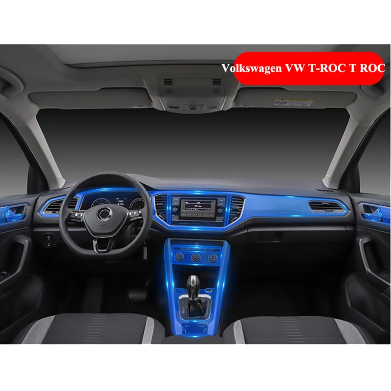 Za Volkswagen VW T-ROC T ROC 2018 2019 2020 TPU nadzorna plošča Zaslon Navigacijska Prozorno Zaščitno folijo Nič Dokaz Nalepka