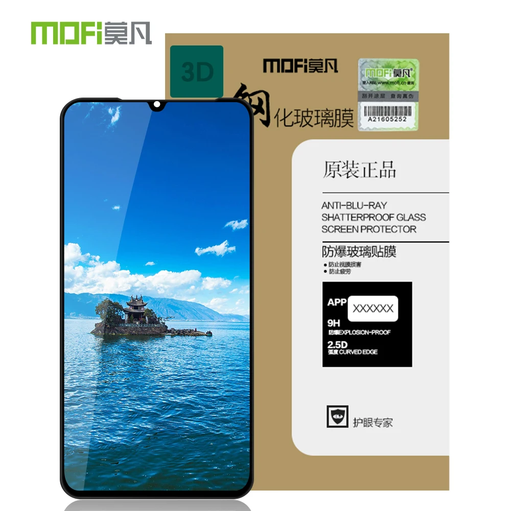 Za Xiaomi 9 Original MOFi 3D Ukrivljen Polno Kritje Kaljeno Steklo Screen Protector Film Za Xiaomi Mi 9