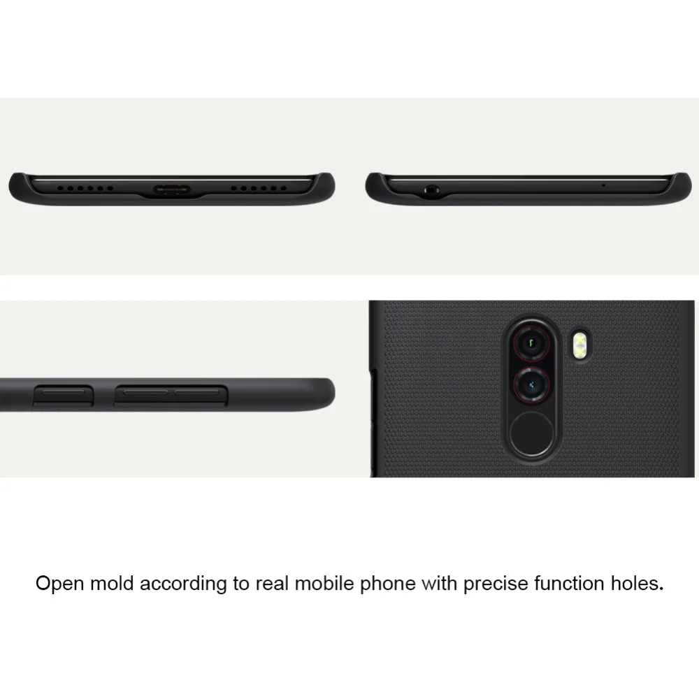 Za Xiaomi Pocophone F1 kritje Primera NILLKIN Super Motnega Ščit mat težko hrbtni pokrovček primeru za xiaomi Poco F1