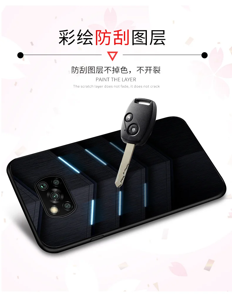 Za Xiaomi Pocophone Poco X3 NFC Primeru Mehke Silikonske Risanka slikarstvo Tanek zaščitni Hrbtni Pokrovček primeru za xiaomi poco x3 x3nfc