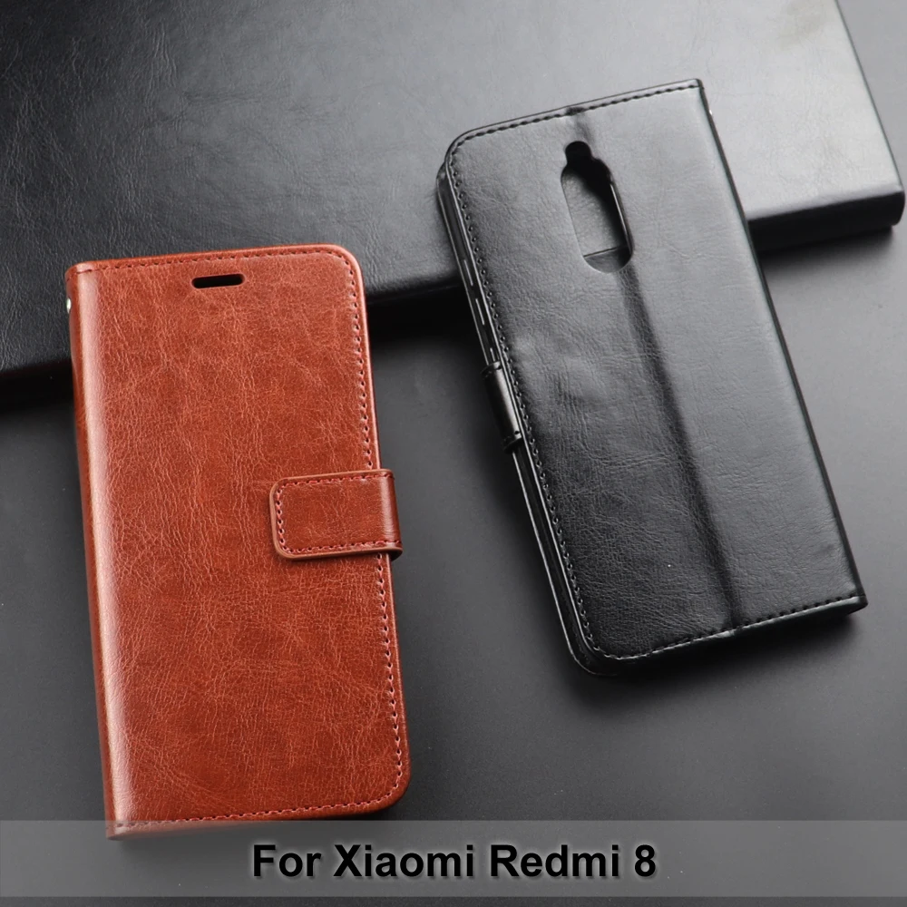 Za Xiaomi Redmi 8 Flip Denarnice PU Usnje Ohišje