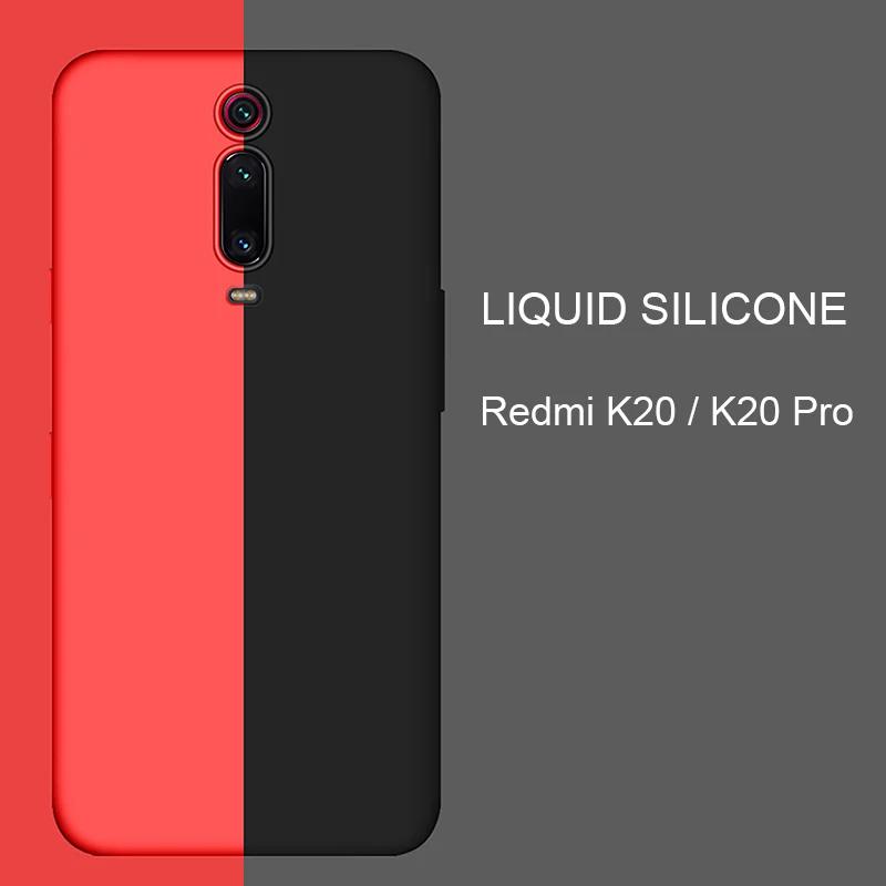 Za Xiaomi Redmi K20 Pro Primeru Tekoče Silikona Mehko Kritje Za Xiomi Xiaomi Redmi K20 Telefon Primerih Shockproof Coque