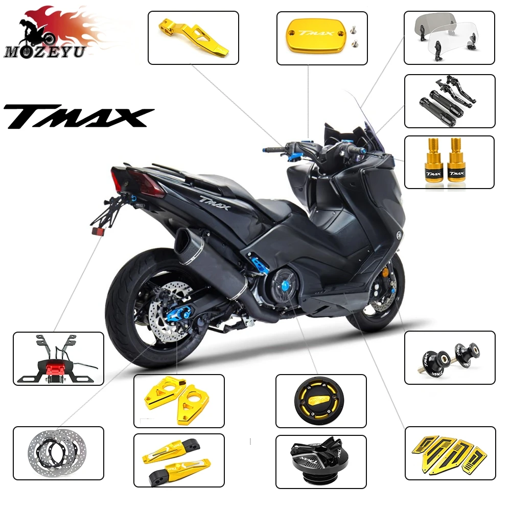 Za YAMAHA T-MAX tmax 500/530 T-MAX 530 SX/DX 2001-2019 CNC Motocikel Handbar Zavore sklopko ročica T-MAX 500 530 motornega olja skp