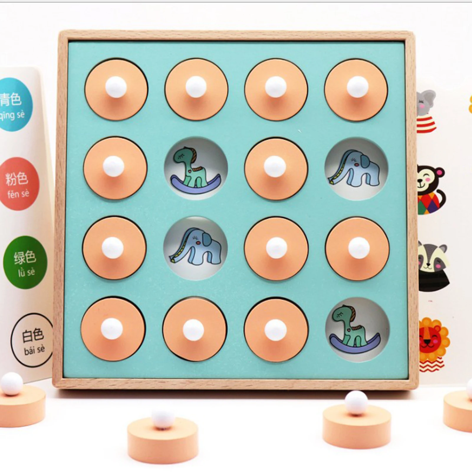 Zabavna Igra Šah Izobraževalne Igre Beechwood Šah Odbor Pomnilnik Barva Oblika Ujemanje Igro Inteligentna Igra Logike