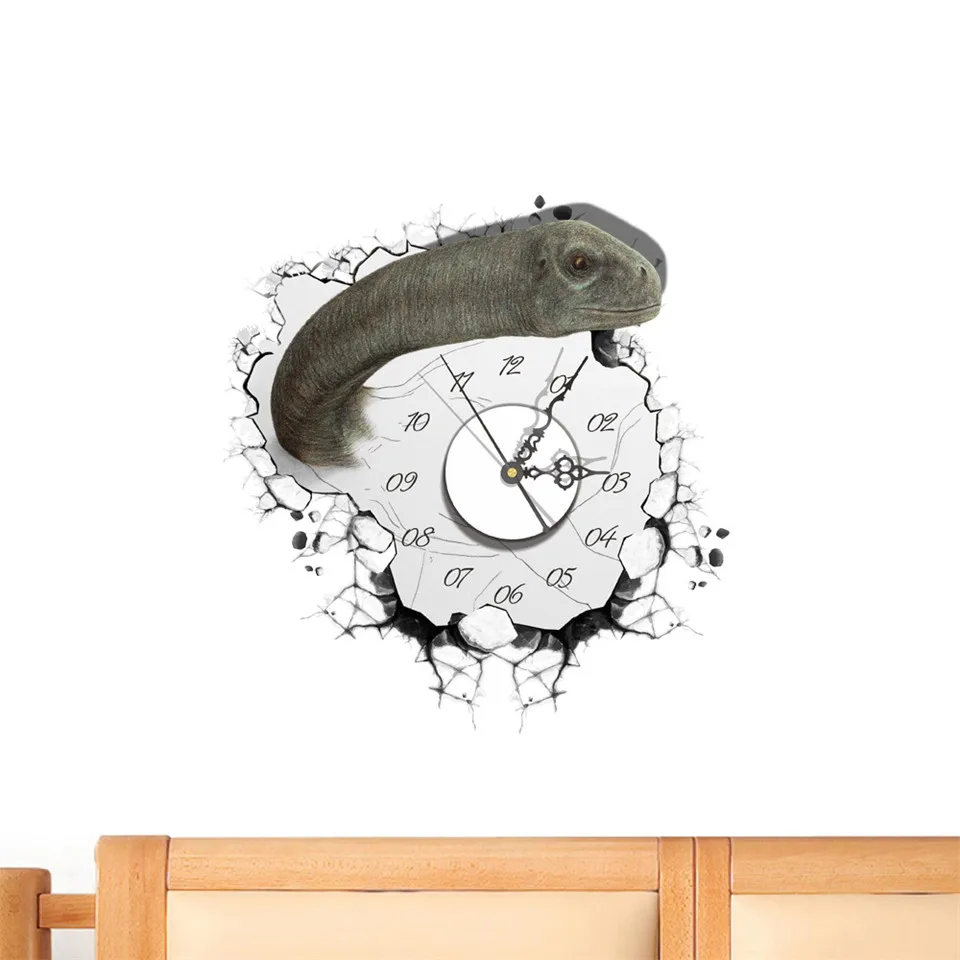 Zabavno 3D Zdrobljen Stenske Ure Nalepke Strašno očesa Žoge Rimsko številko, ki Visi Ura Nalepke Samolepilni Vinil Zidana Fancy Steno Gledal