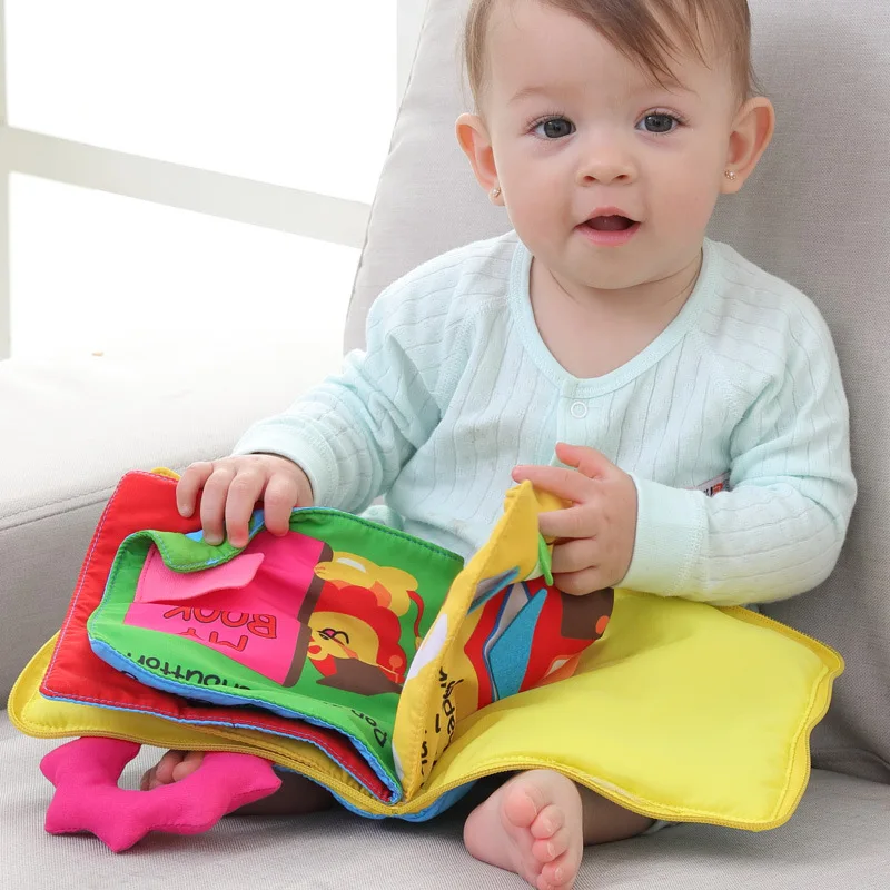 [Zabavno] Zgodnje izobraževanje puzzle krpo knjigo z varno obroč papir knjigo baby zgodba knjige Naučiti nositi oblačila, knjige baby darilo
