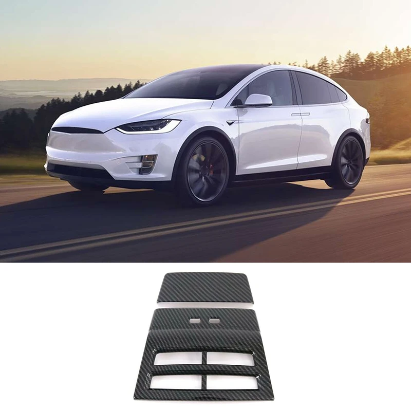 Zadaj Air Vent Kritje za Tesla Model X Model S 2016 2017 2018 2019 ABS Plastike klimatska Naprava Vent Kritje Avto Dodatki